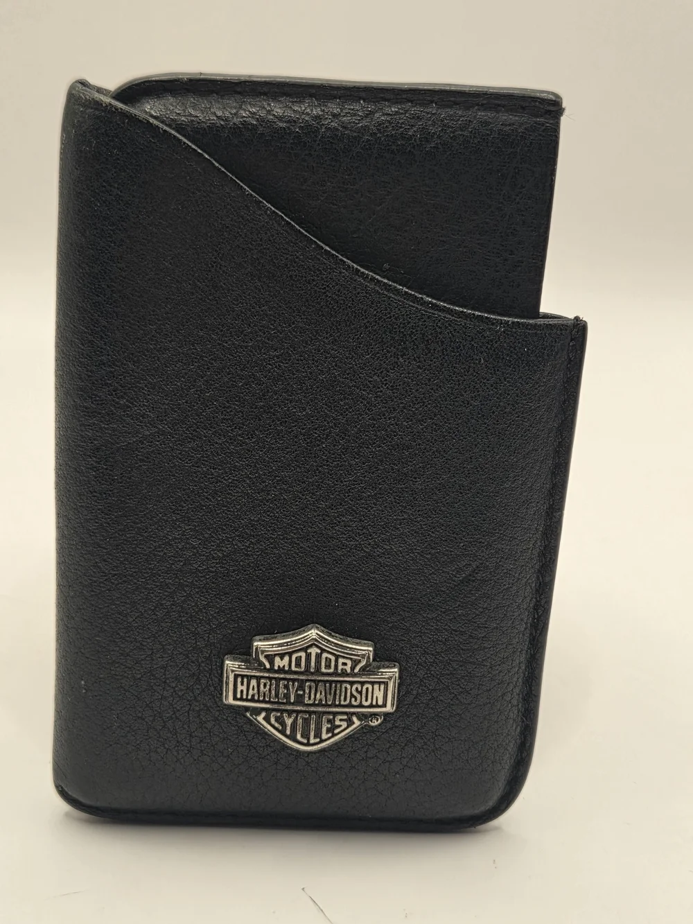 Harley-Davidson Men's Bar & Shield Pebble Card Case Wallet